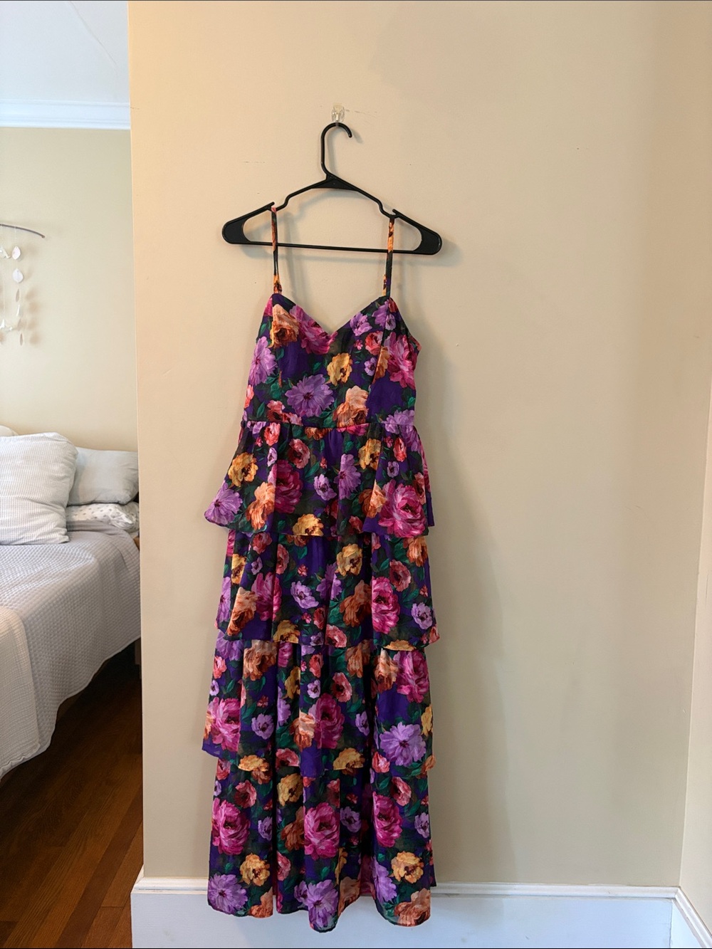 Siena Purple Floral Sleeveless Maxi Dress